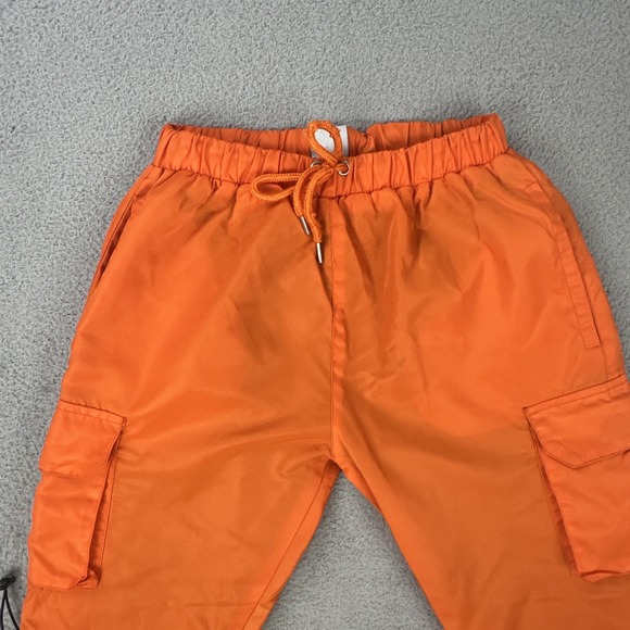Zella Fermani‎ 2.0 Cargo Pants Men Large Orange Mesh Lined Embroidered Logo - Picture 11 of 16